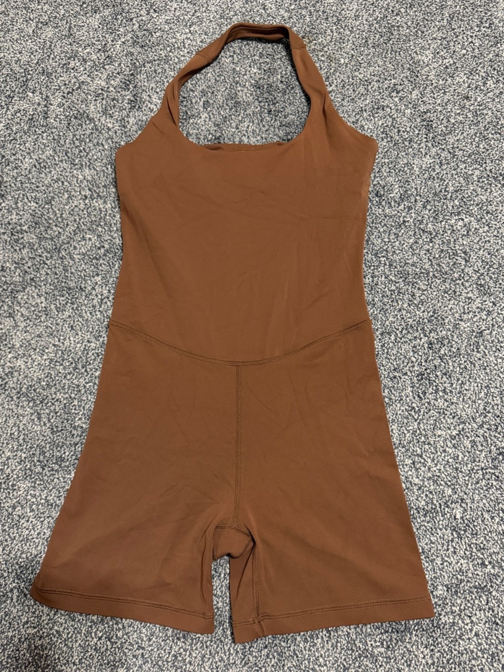 CRZ Yoga Brown Halter Romper Playsuit
